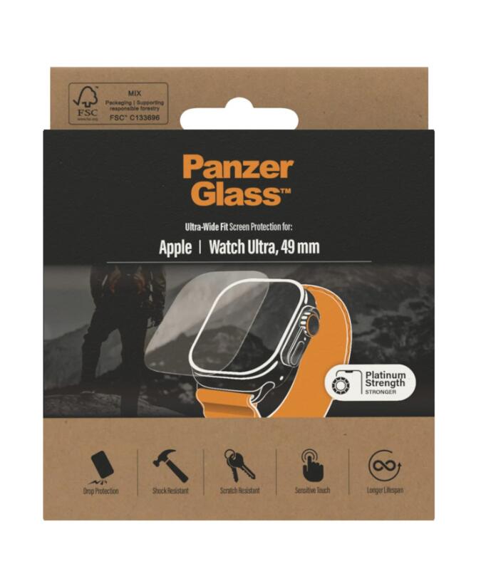 PanzerGlass™ Displayschutz Apple Watch Ultra & Ultra 2 - 49mm with Easyaligner PanzerGlass™ Displayschutz Apple Watch Ultra & Ultra 2 - 49mm with Easyaligner